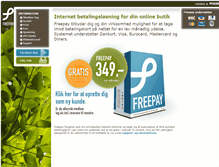 Tablet Screenshot of freepay.dk